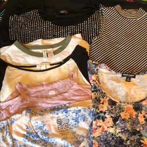 Small mixed tops lot